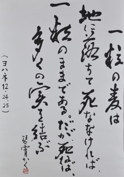 ヨハネによる福音書 十二章 二十四・二十五節 佐藤琴霄